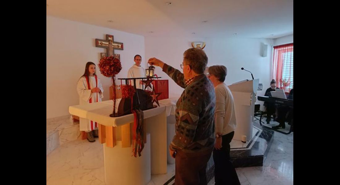 Während der Messe