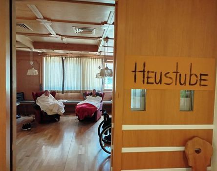 Blick in die Heustube